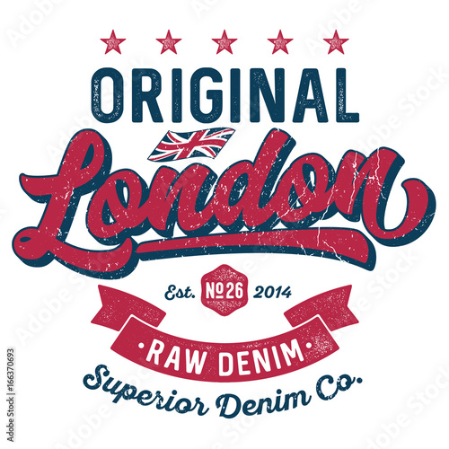 Original London Raw Denim - Tee Design For Print