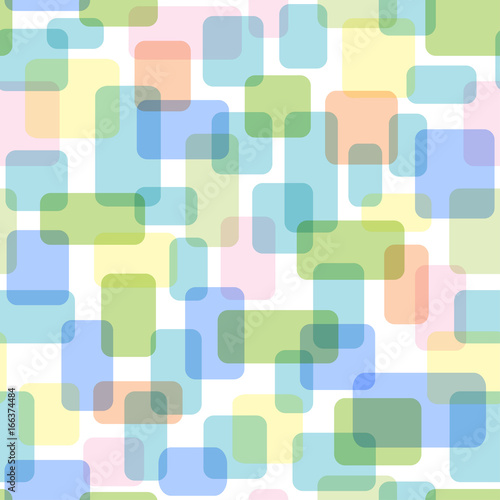 Seamless pattern of overlapping rectangles. Appropriate for textile, packing materials, website backgrounds. 