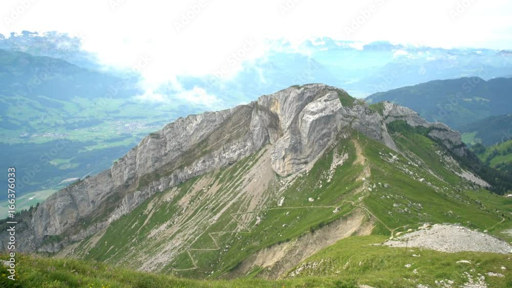 Aerial view of a peak from Mount Pilatus, Switzerland Aerial view of a peak from Mount Pilatus, Switzerland