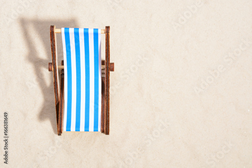 Beach chair from above