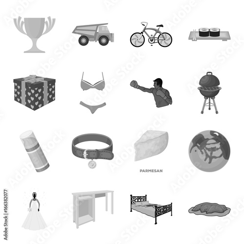 Transportation, mine, space and other web icon in monochrome style.Furniture, sport, wedding icons in set collection.