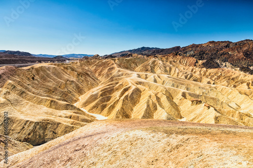 panoramic view of zabriskie point