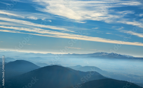 Volcanic Landscape at Dusk