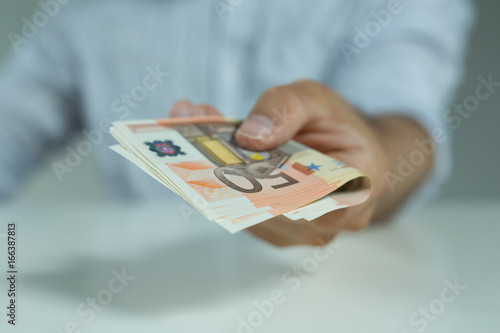 money in hand