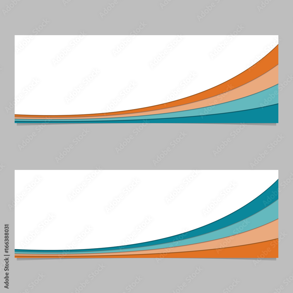 Banner template from layer stripes - vector graphic with 3d effect Banner template from layer stripes - vector graphic with 3d effect