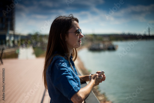 Portrait of a girl near Sava River, Belgrade Waterfront, Serbia