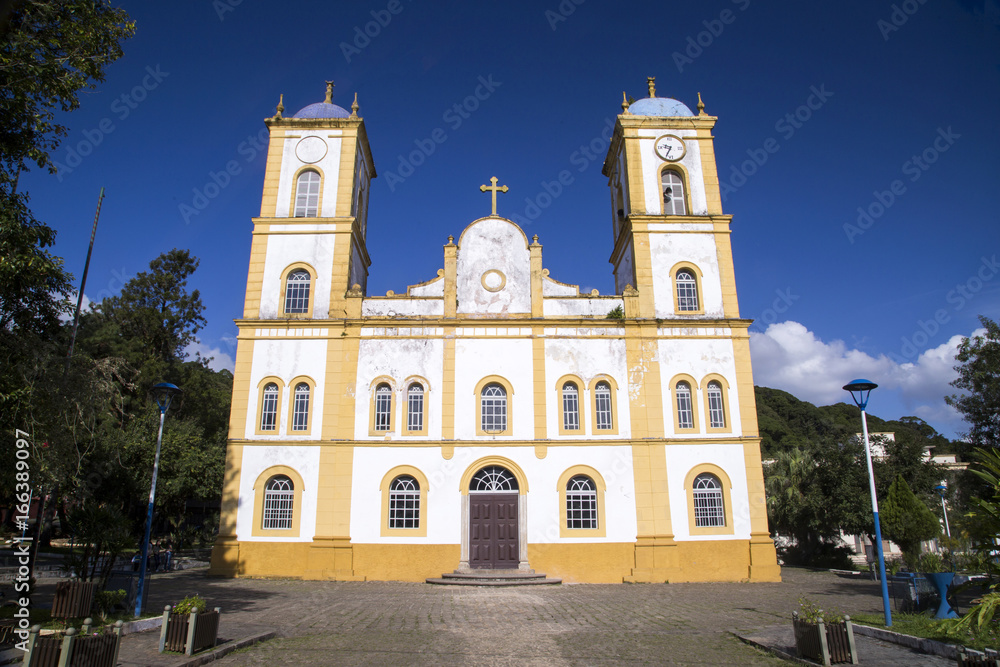 Nossa senhora da Graca church in Sao francisco do sul. Santa Catarina. july, 2017.