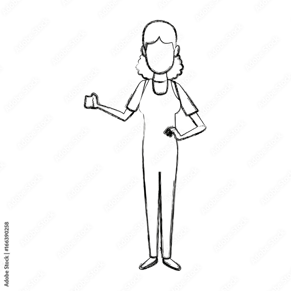 woman painter with cap employee character woman painter with cap employee character