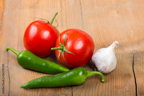 Chili tomato and garlic