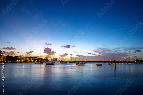 Twilight View of Boats
