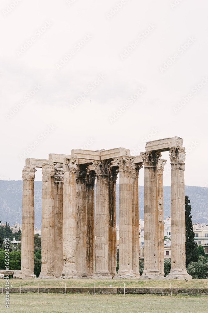 Greece, Athens, Temple of Olympian Zeus Greece, Athens, Temple of Olympian Zeus