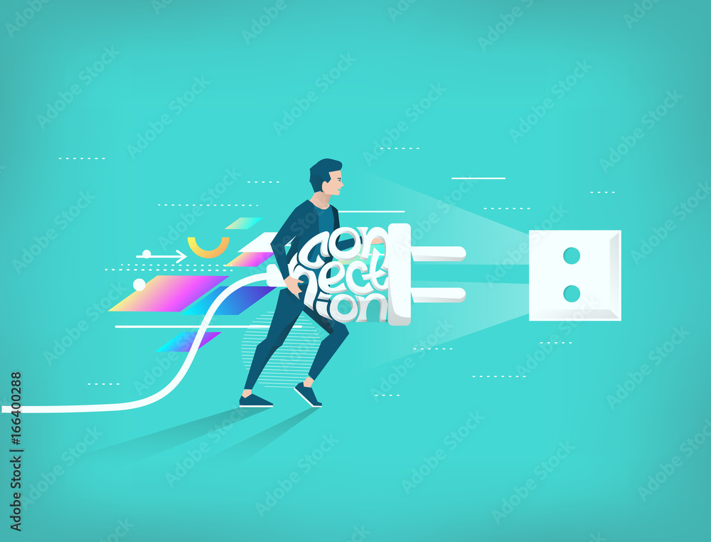 Business concept of connection. Business concept of connection.