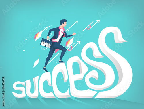 Business concept of success.