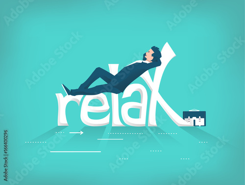 Business concept of relaxing and rest.