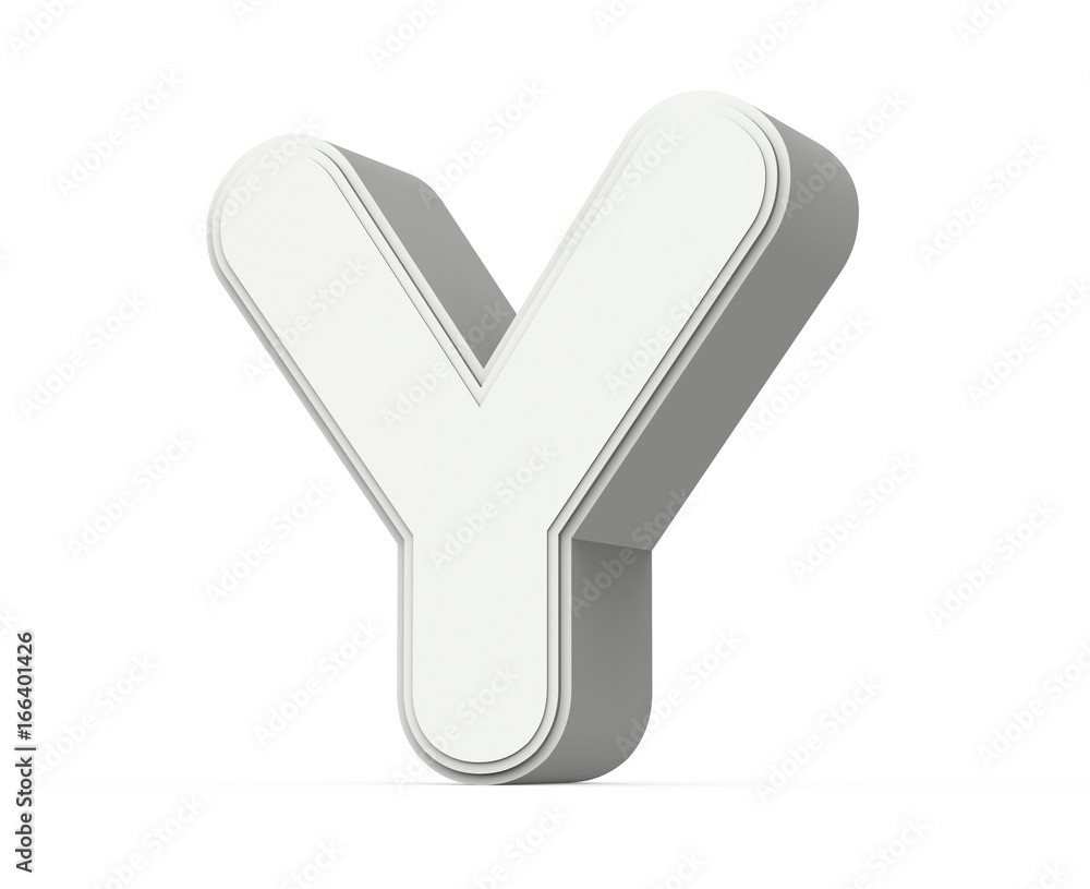 white letter Y white letter Y