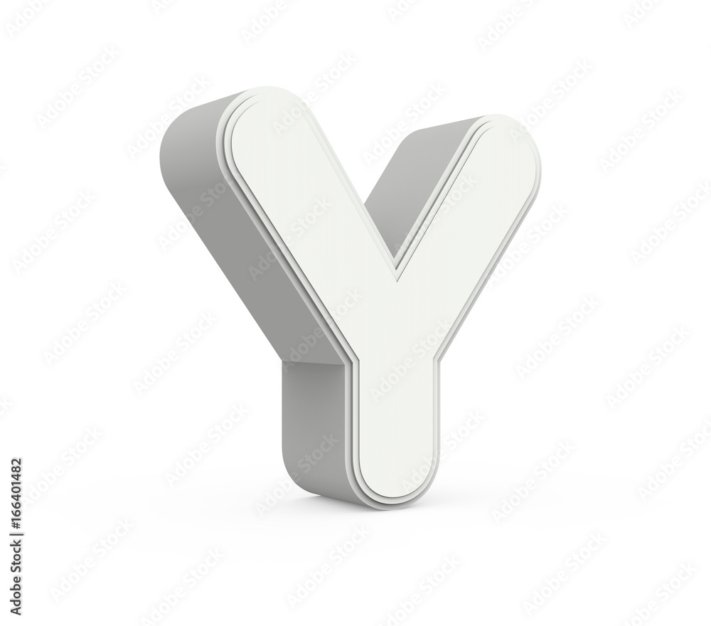 white letter Y white letter Y