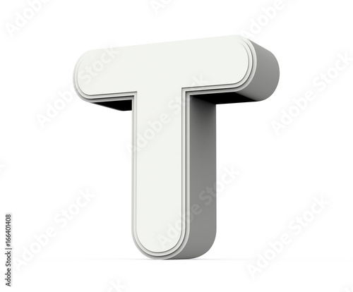 white letter T