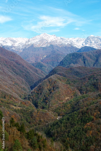 A beautiful mountain landscape. Samegrelo, Upper Svaneti, Georgia. © Davidich