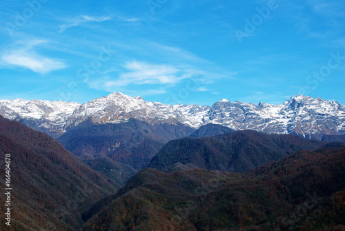  A beautiful mountain landscape. Samegrelo, Upper Svaneti, Georgia.