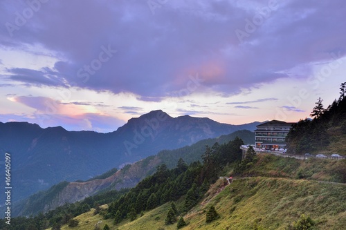 Wallpaper Mural Mountain sunset in the Hehuan Mountain (Altitude 3158m),Taiwan. Torontodigital.ca