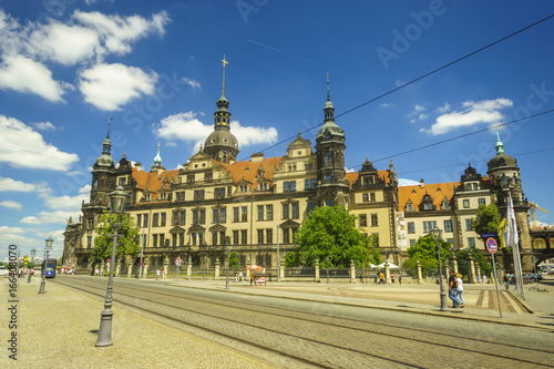 Dresden, Saxrony, Germany-May 2017:Famous Zwinger palace in Dresden, Saxrony, Germany