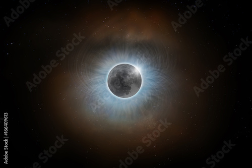 Canvas Print Total Solar Eclipse