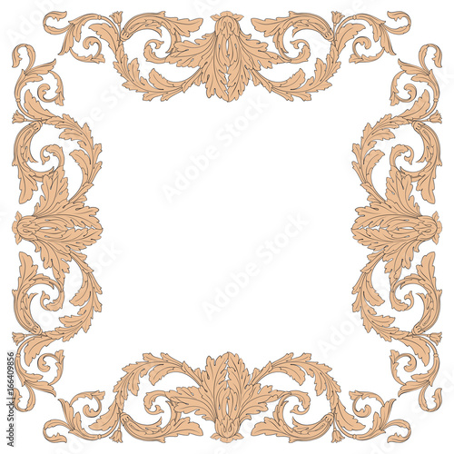 Vintage baroque ornament vector
