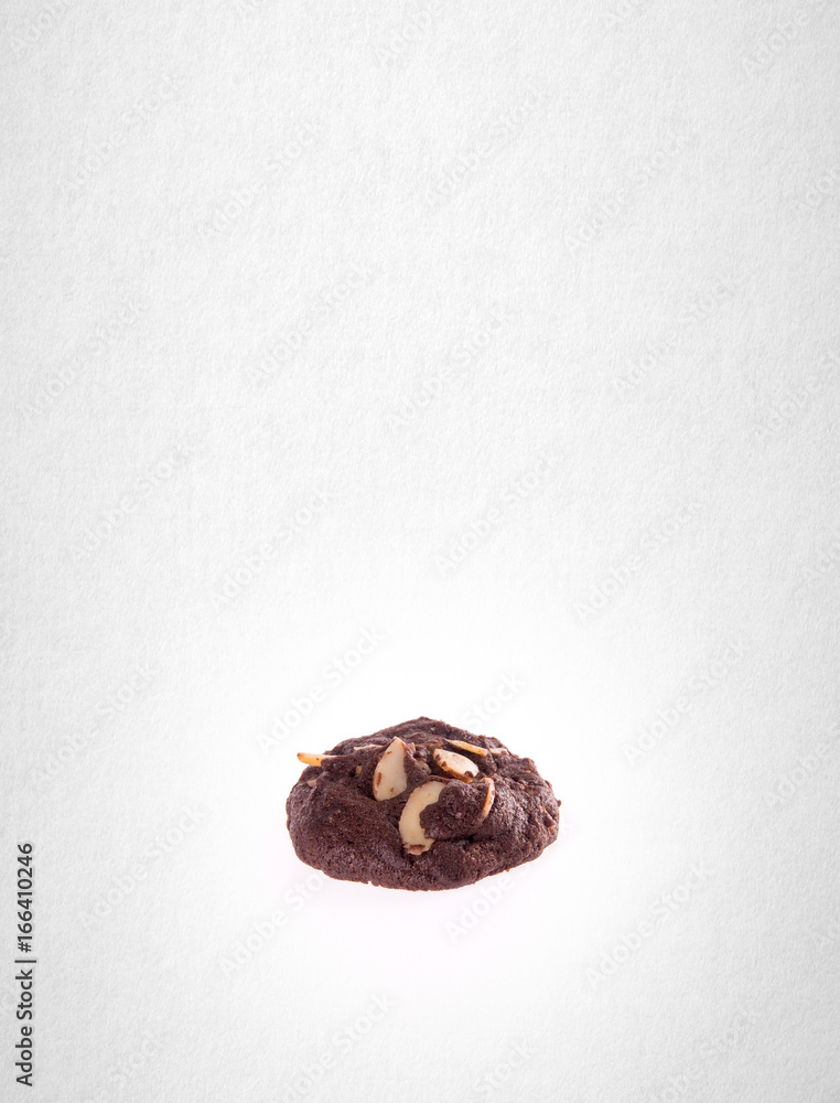 Cookies or Almonds chocolate cookies on background. Cookies or Almonds chocolate cookies on background.