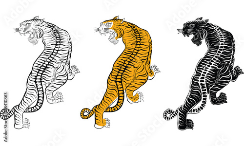 Thai traditional tattoo , yantra