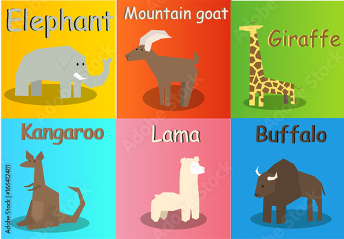 Set of animals