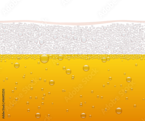 Vector beer horizontal seamless pattern.