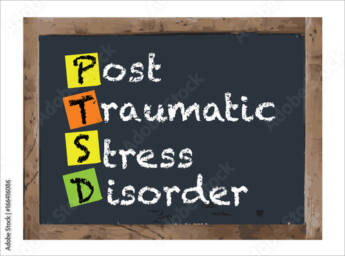 Post Traumatic Stress Disorder Vector Notice Board