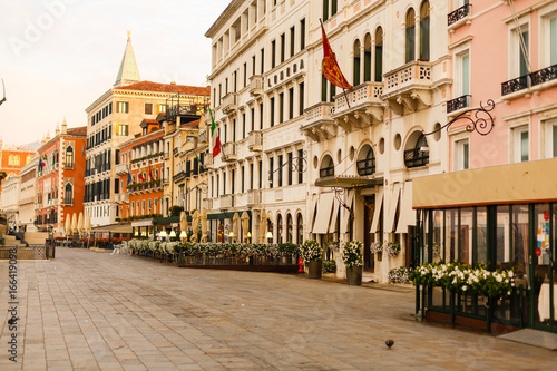 Romantic outdoor restaurant in Venice