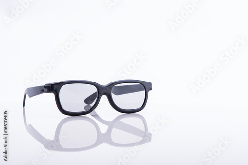 3D glasses isolated use for see cinema.