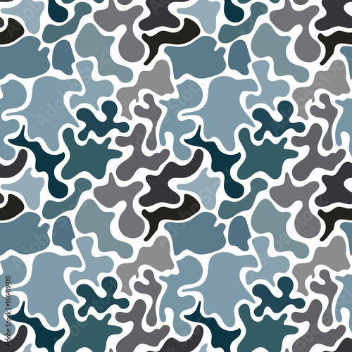 Military woods camouflage seamless pattern