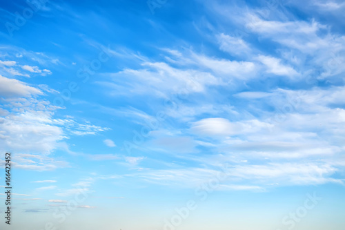 Beautiful skyscape with fluffy clouds
