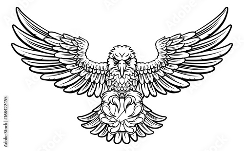 Eagle Basketball Sports Mascot