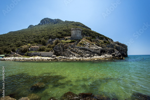 Quadro su tela Torre Paola dai moli guardiani - Sabaudia