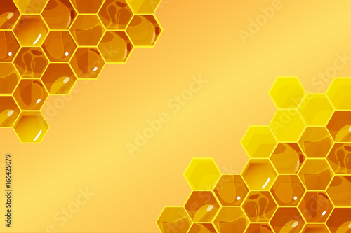 Honeycomb background Vector Illustration