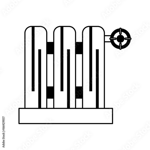radiator heating icon image