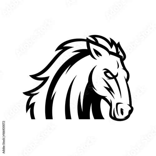 Horse Vector Logo Illustration © mblegenduk