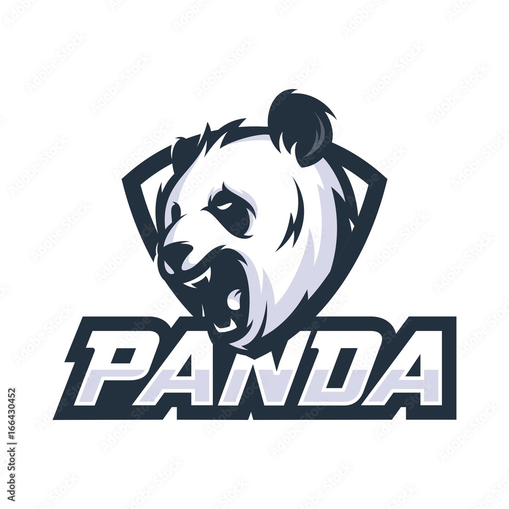 Obraz premium Panda Vector Logo Illustration