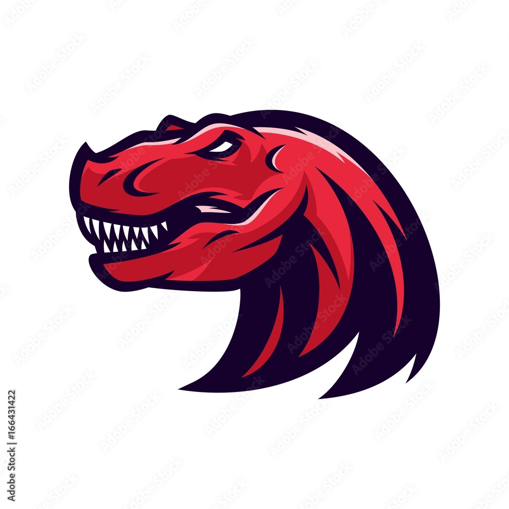 T-Rex Vector Logo Icon Illustration T-Rex Vector Logo Icon Illustration