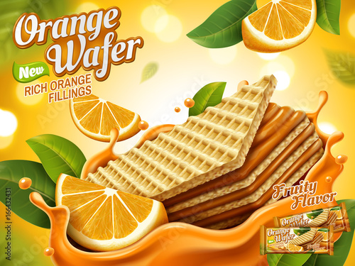 Orange wafer ads