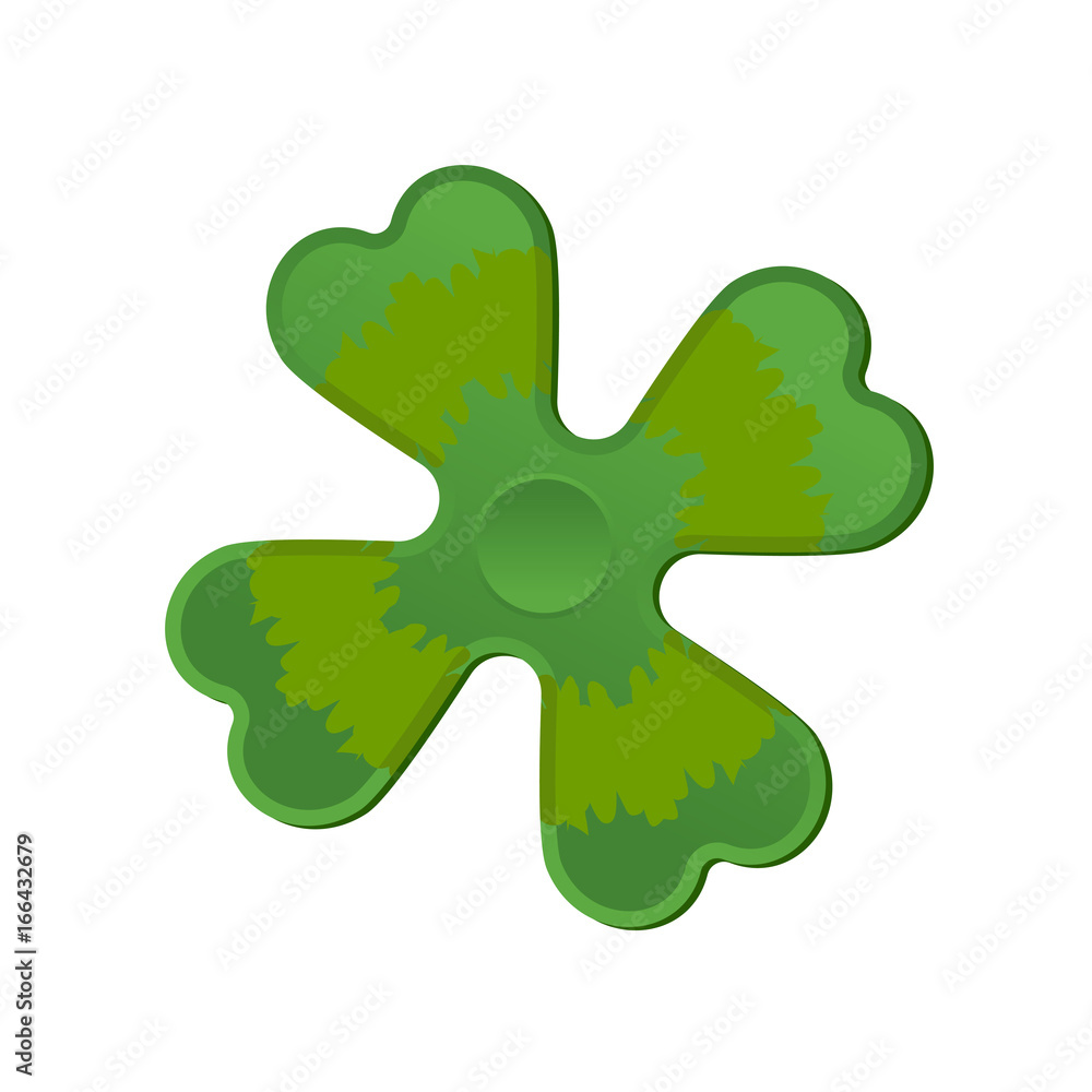 Irish spinner clover shamrock. Hand toy for Ireland. Green Clover Fidget finger Irish spinner clover shamrock. Hand toy for Ireland. Green Clover Fidget finger