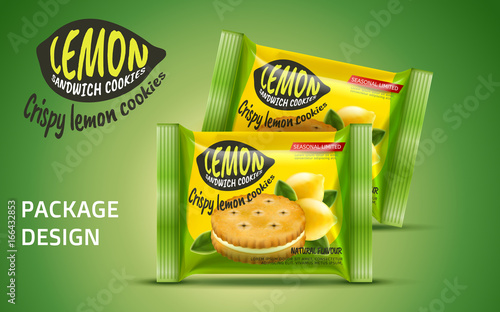 Sandwich cookie package design