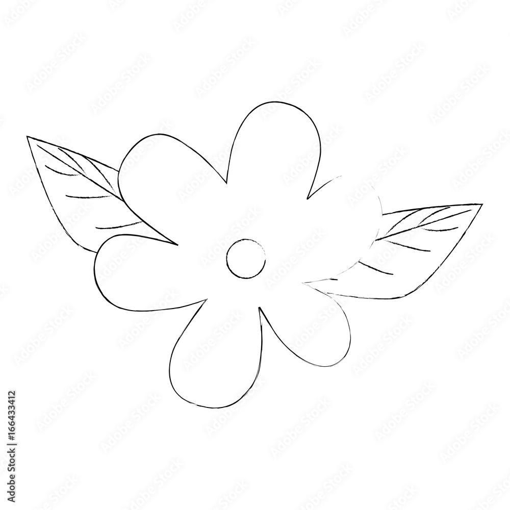 Beautiful flower with petals Beautiful flower with petals