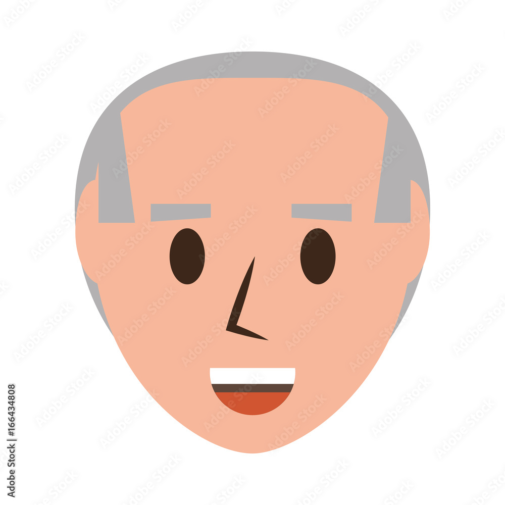 Fototapeta premium Retro Old man cartoon