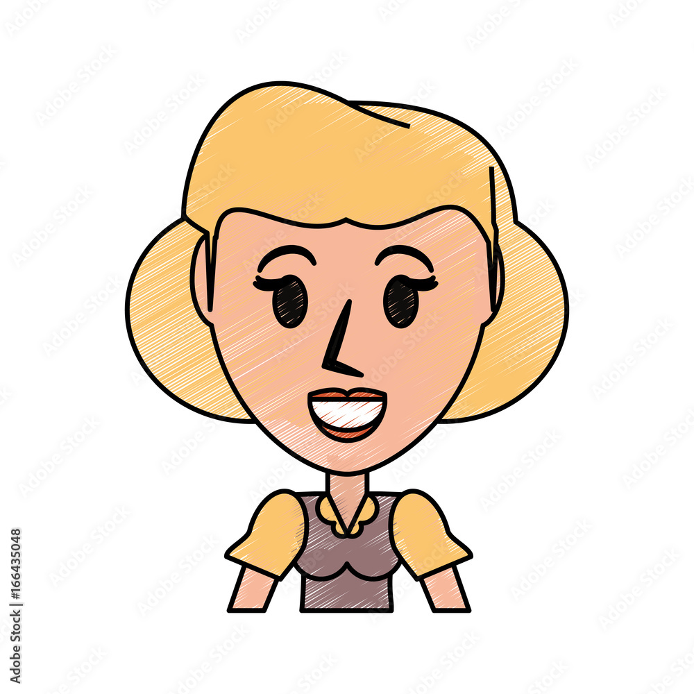 Retro woman cartoon