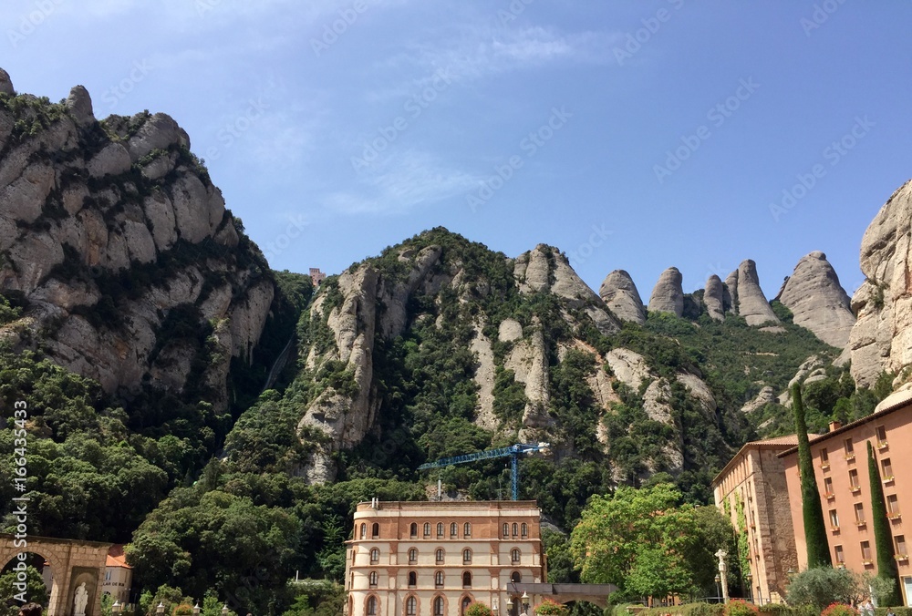 Monastery and  Mountain Montserrat, Catalonia, Spain